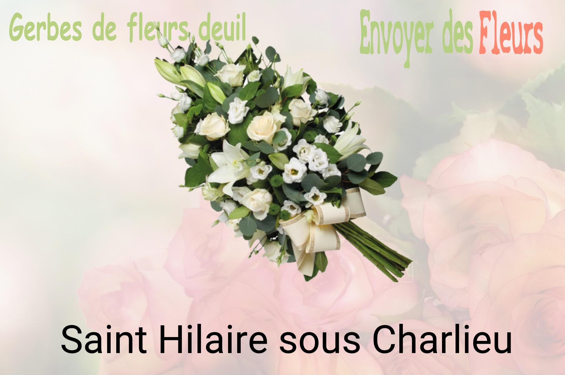 Gerbe de fleurs de deuil livrée à Saint-Hilaire-sous-Charlieu